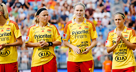 Tyresö får fortsätta att spela fotboll. Klubben får mer tid på sig att betala sina skulder. Foto: Christine Olsson /TT
