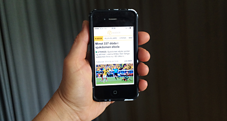 Nu kan du läsa 8 Sidors nyheter i mobilen. Foto: Ulrika Åling