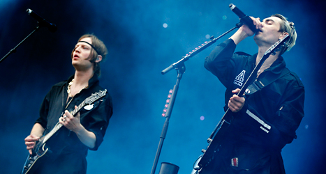 Mando Diao spelar på en musikfest i Norrköping i somras. Foto: Fredrik Persson/TT