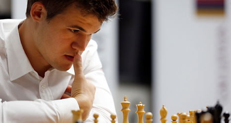 Magnus Carlsen från Norge är världsmästare i schack. Foto: Jeff Robertson/TT