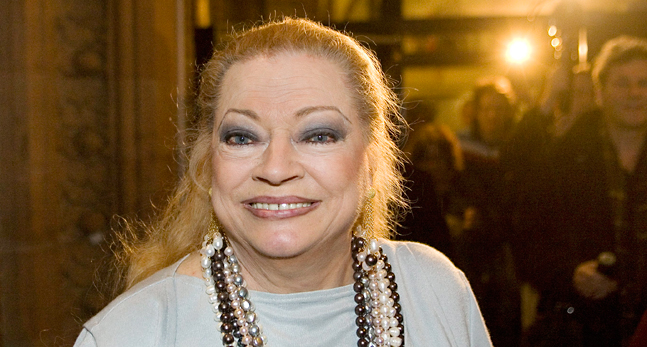 Skådespelaren Anita Ekberg