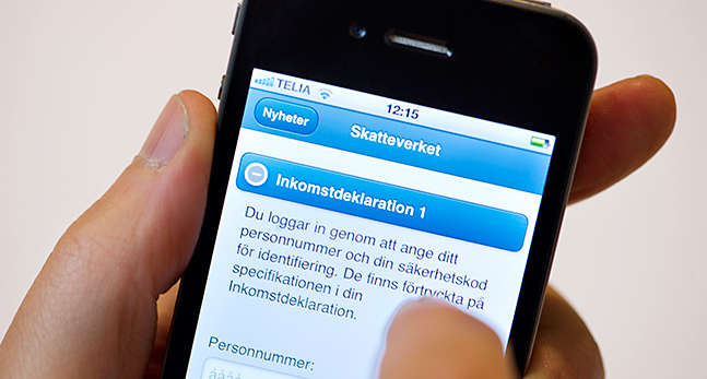 en mobiltelefon