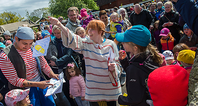 Fest på Skansen för Pippi Långstrump.