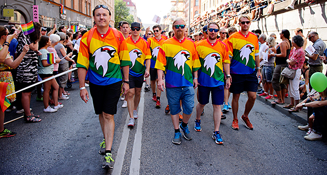 Deltagare i Pridefestivalen
