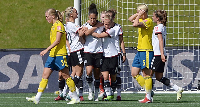 Sveriges damer förlorade åttondelsfinalen mot Tyskland i fotbolls-VM.Foto: TT
