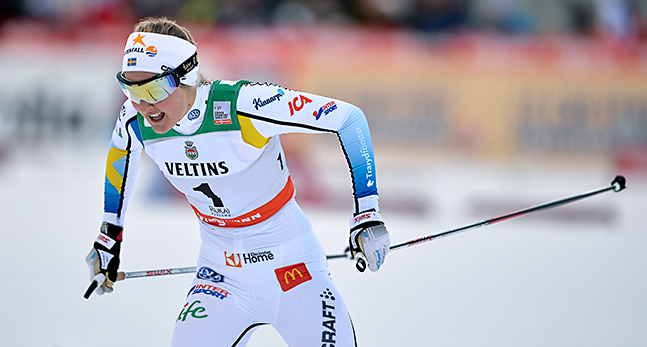 Strina Nilsson på väg mot målet
