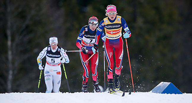 Therese Johaug, Heidi Weng och Charlotte Kalla.