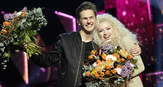 David Lindgren och Wiktoria Johansson.