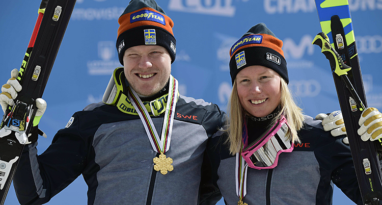 Victor Öhling Norberg och Sandra Näslund
