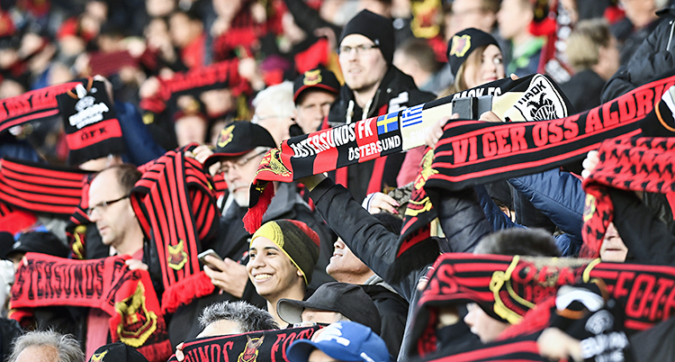 Östersunds fans på läktaren