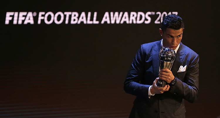 Fotbollsspelaren Cristiano Ronaldo.