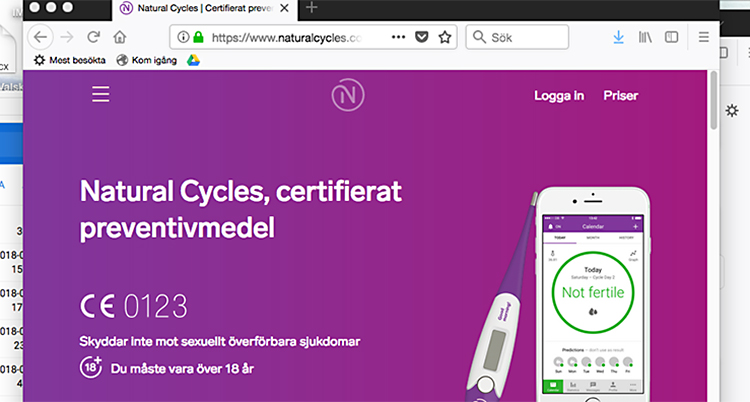 Reklam för appen.