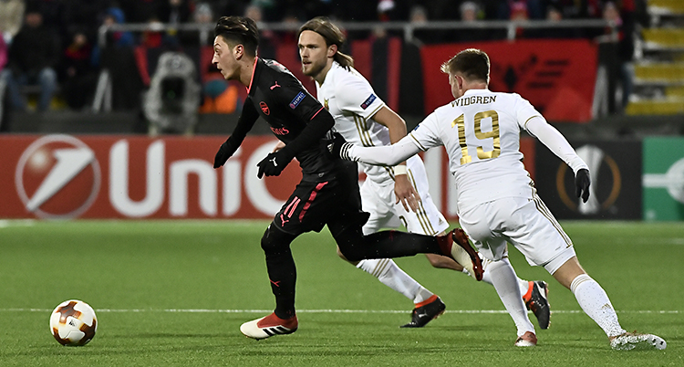 Arsenal vann mot Östersund.