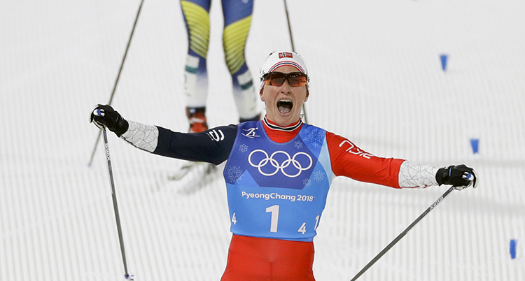 Norge vann damernas stafet
