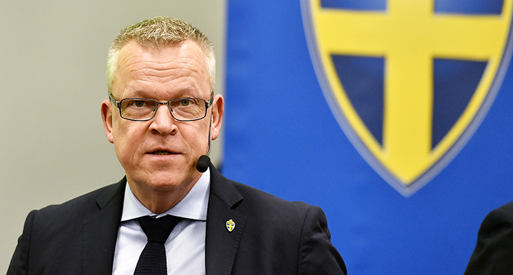 Janne Andersson på en pressträff.