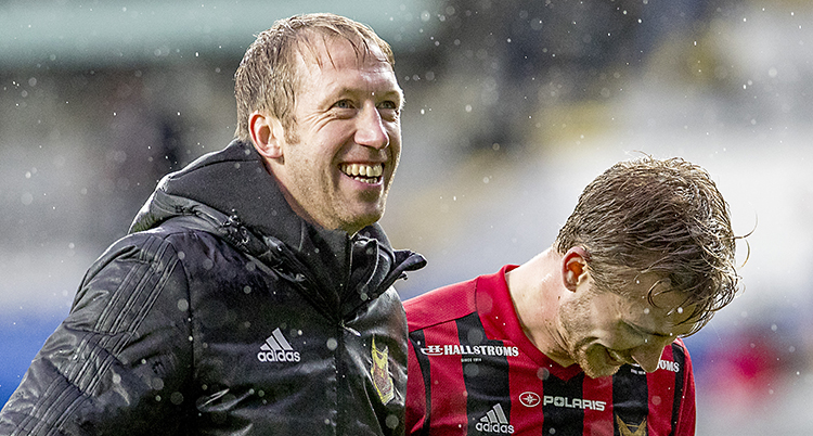 Graham Potter är glad