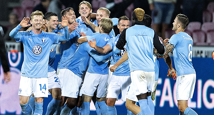 Malmös spelare firar segern
