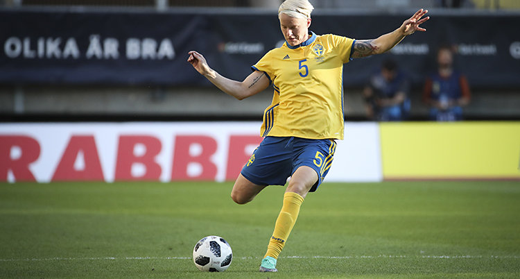Nilla Fischer i landslaget.