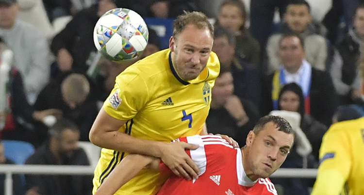 Andreas Granqvist i landslaget.