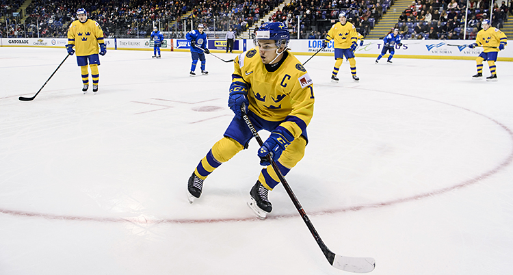 Erik Brännström i Sveriges lag.