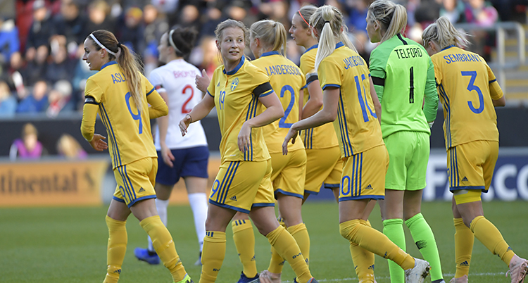 Sveriges damlag i fotboll.