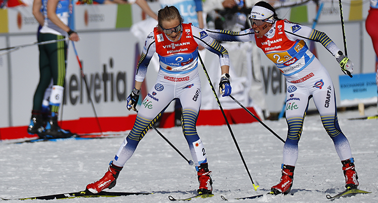 Stina Nilsson och Charlotte Kalla