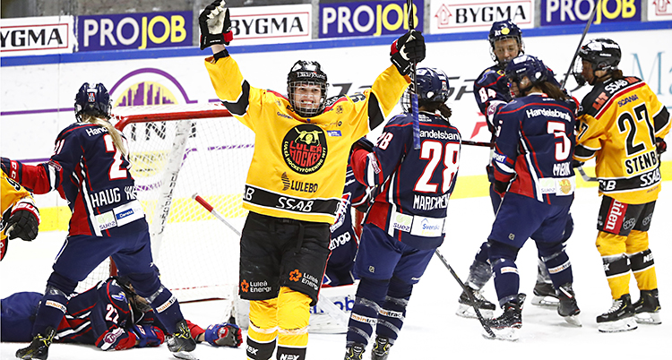 Melinda Olsson i Luleå jublar efter ett må
