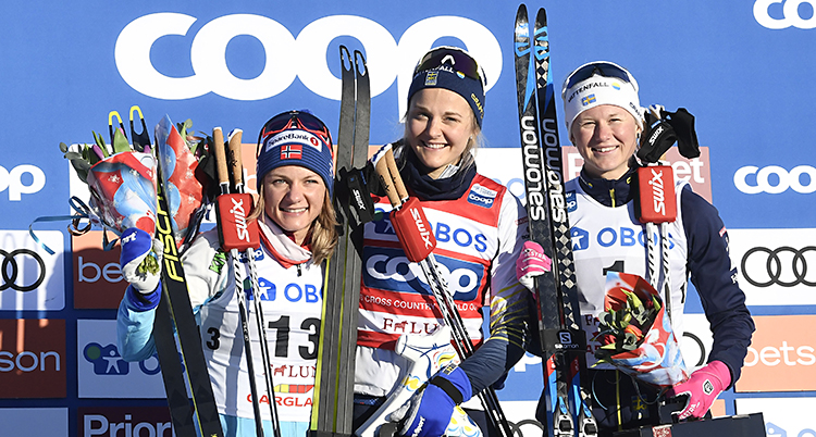 Stina Nilsson på prispallen