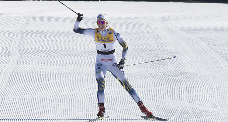 Stina Nilsson vinner ett lopp