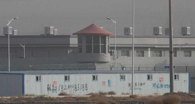 ett fängelse i Xinjiang i Kina.