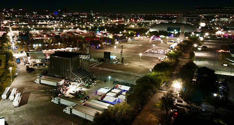 Området för festivalen Astroworld.
