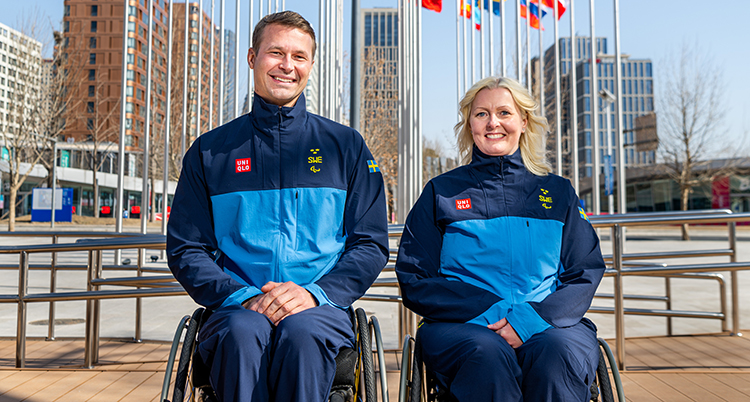 Idrottarna Viljo Petersson Dahl och Kristina Kicki Ulander i Peking.