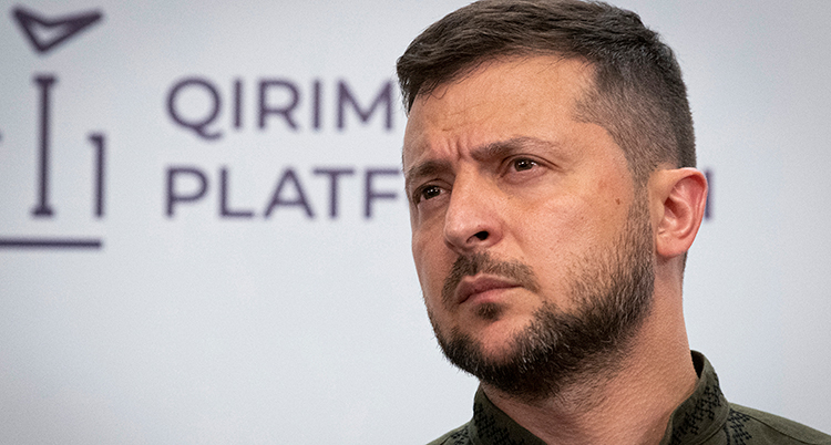Ansiktsbild på Zelenskyj.