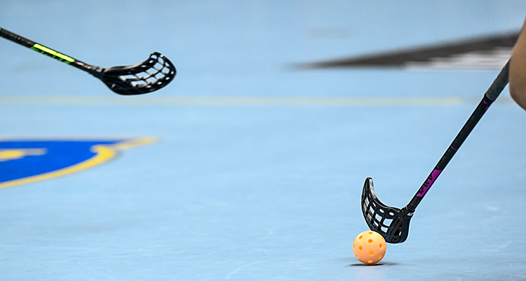 Från en match i innebandy.