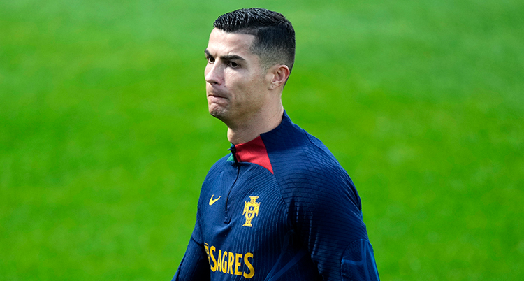 Närbild på Ronaldo.