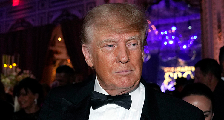 Donald Trumps ansikte.