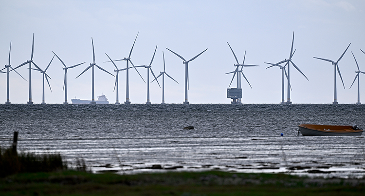 Kraftverk långt ute i havet.