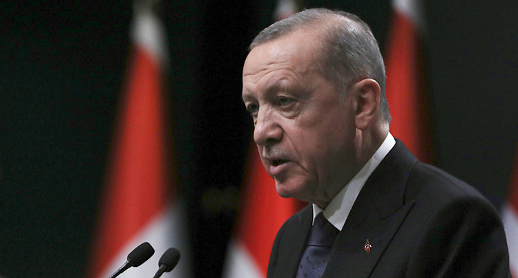 Erdogan talar.
