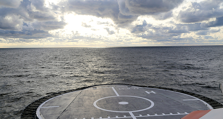 En bild på havet.
