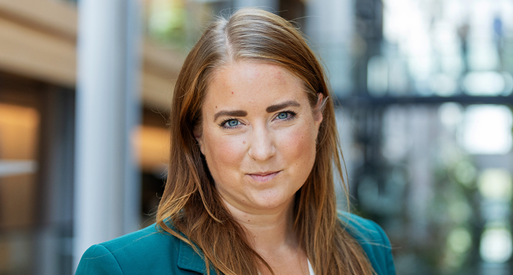 Porträtt på personen.